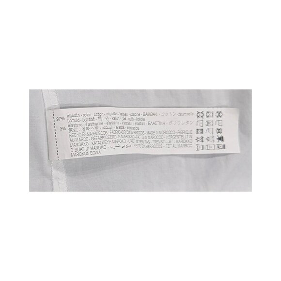 ZARA White Poplin Tiered Midi Dress XS High Low Hem Pockets Boho Chic - Picture 5 of 5